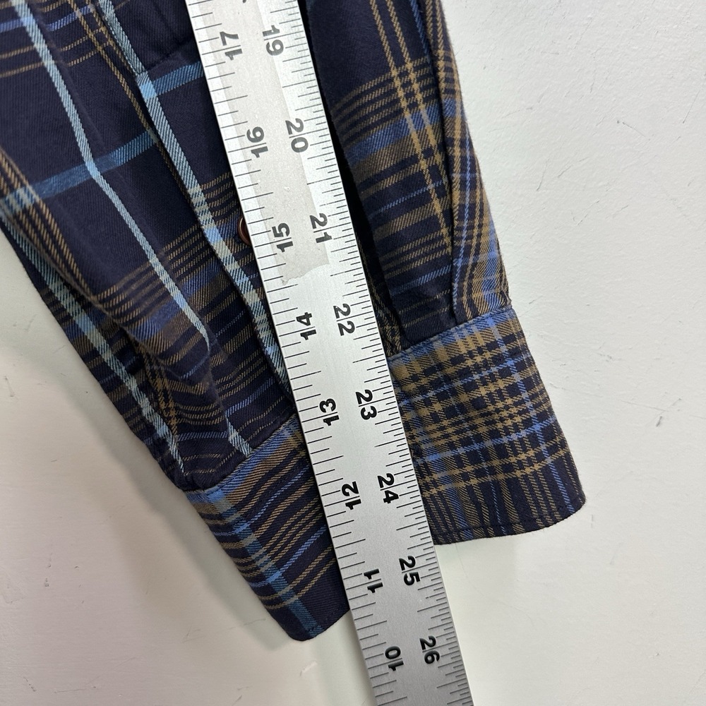 CC FILSON Seattle Blue Plaid Button Down Mens XXL Long Sleeve Cotton Lightweight - Picture 6 of 7